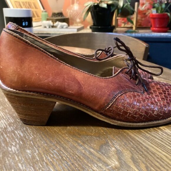 Nine West Vintage woven 8.5 8 vtg - Picture 1 of 9